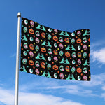Halloween Zombie Pattern Print Polyester Flag