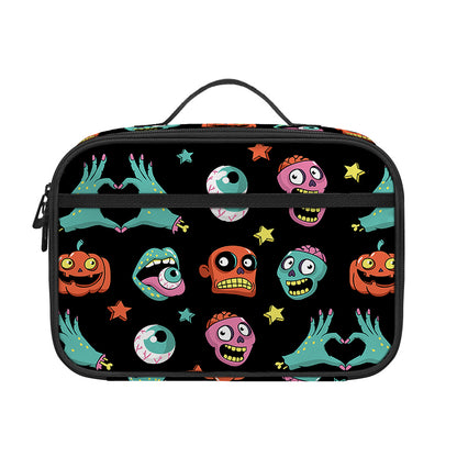 Halloween Zombie Pattern Print Portable Lunch Bag