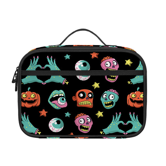 Halloween Zombie Pattern Print Portable Lunch Bag