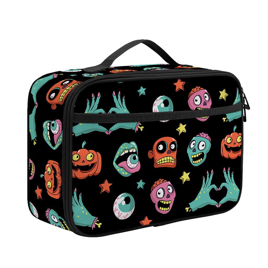 Halloween Zombie Pattern Print Portable Lunch Bag