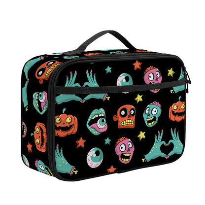 Halloween Zombie Pattern Print Portable Lunch Bag
