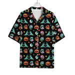 Halloween Zombie Pattern Print Rayon Hawaiian Shirt