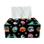Halloween Zombie Pattern Print Rectangle Tissue Box Cover