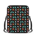 Halloween Zombie Pattern Print Rectangular Crossbody Bag