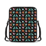 Halloween Zombie Pattern Print Rectangular Crossbody Bag