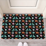 Halloween Zombie Pattern Print Rubber Doormat