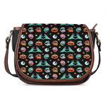 Halloween Zombie Pattern Print Saddle Bag