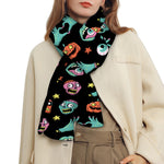 Halloween Zombie Pattern Print Scarf