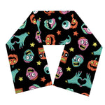 Halloween Zombie Pattern Print Scarf