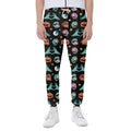 Halloween Zombie Pattern Print Joggers