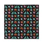 Halloween Zombie Pattern Print Silk Bandana