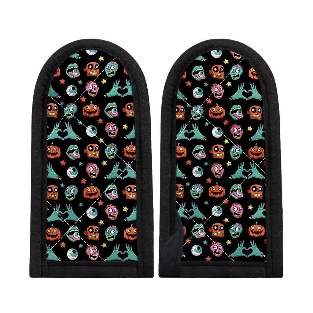 Halloween Zombie Pattern Print Skillet Handle Cover