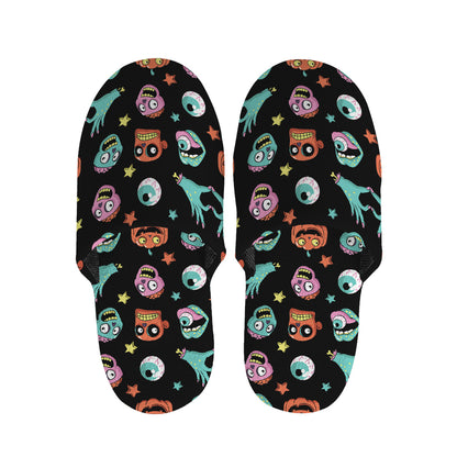 Halloween Zombie Pattern Print Slippers