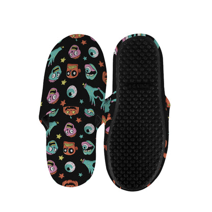 Halloween Zombie Pattern Print Slippers