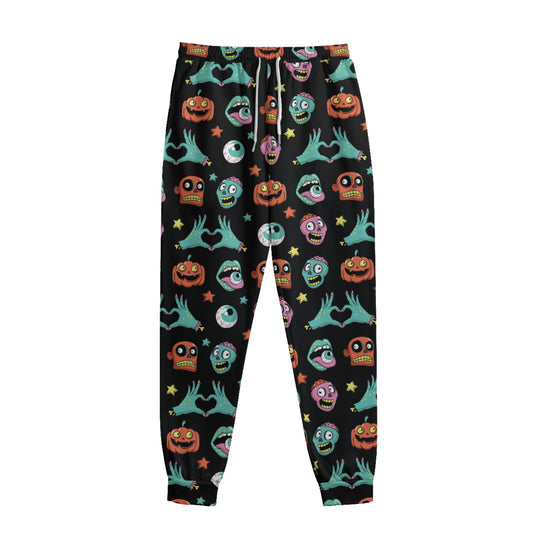 Halloween Zombie Pattern Print Sweatpants