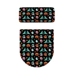 Halloween Zombie Pattern Print Toilet Lid And Tank Cover Set