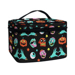 Halloween Zombie Pattern Print Travel Makeup Bag