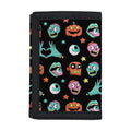 Halloween Zombie Pattern Print Trifold Wallet