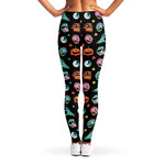 Halloween Zombie Pattern Print Women's Leggings