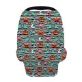 Halloween Zombie Striped Pattern Print Baby Seat Cover
