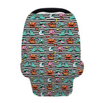 Halloween Zombie Striped Pattern Print Baby Seat Cover
