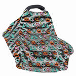 Halloween Zombie Striped Pattern Print Baby Seat Cover
