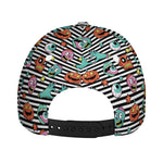 Halloween Zombie Striped Pattern Print Baseball Cap