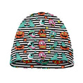 Halloween Zombie Striped Pattern Print Beanie