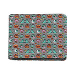 Halloween Zombie Striped Pattern Print Bifold Wallet