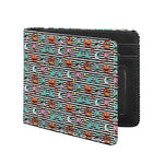 Halloween Zombie Striped Pattern Print Bifold Wallet