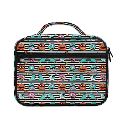 Halloween Zombie Striped Pattern Print Briefcase Bible Bag