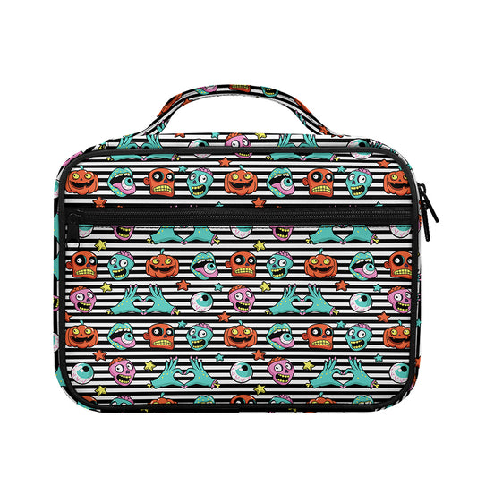 Halloween Zombie Striped Pattern Print Briefcase Bible Bag