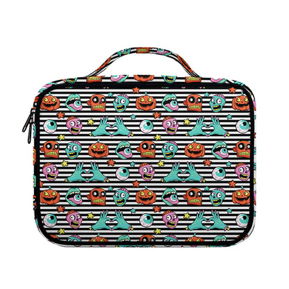 Halloween Zombie Striped Pattern Print Briefcase Bible Bag