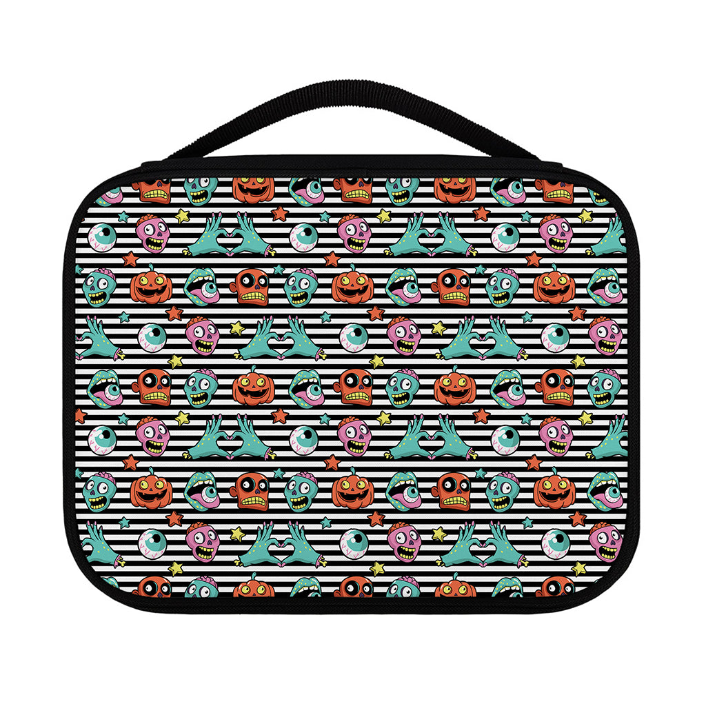 Halloween Zombie Striped Pattern Print Classic Bible Case
