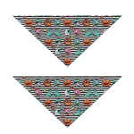 Halloween Zombie Striped Pattern Print Dog Bandana