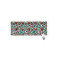 Halloween Zombie Striped Pattern Print Extended Mouse Pad