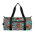 Halloween Zombie Striped Pattern Print Gym Bag