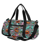 Halloween Zombie Striped Pattern Print Gym Bag