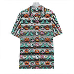 Halloween Zombie Striped Pattern Print Hawaiian Shirt