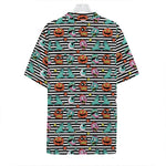 Halloween Zombie Striped Pattern Print Hawaiian Shirt