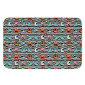 Halloween Zombie Striped Pattern Print Indoor Door Mat