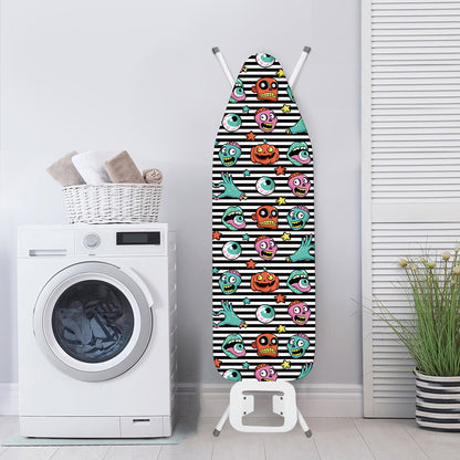 Halloween Zombie Striped Pattern Print Ironing Board Cover