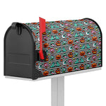 Halloween Zombie Striped Pattern Print Mailbox Cover