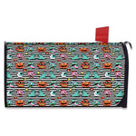 Halloween Zombie Striped Pattern Print Mailbox Cover