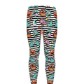 Halloween Zombie Striped Pattern Print Men's Leggings