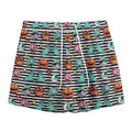 Halloween Zombie Striped Pattern Print Mesh Shorts