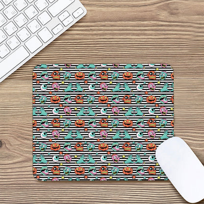 Halloween Zombie Striped Pattern Print Mouse Pad