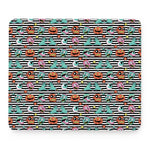 Halloween Zombie Striped Pattern Print Mouse Pad