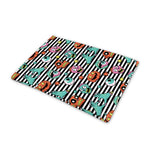 Halloween Zombie Striped Pattern Print Pet Cooling Mat Cover