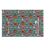 Halloween Zombie Striped Pattern Print Placemat
